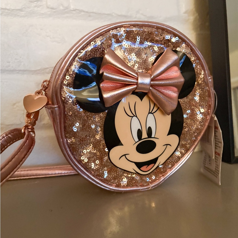 Disney Rose Gold Minnie Mouse Crossbody Bag